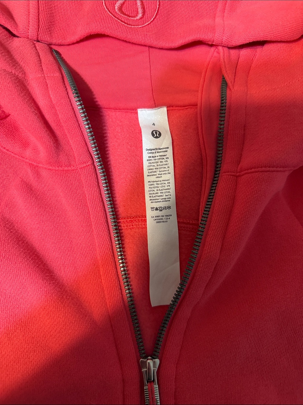 Lululemon Cropped Scuba Hoodie - Picture 2 of 3